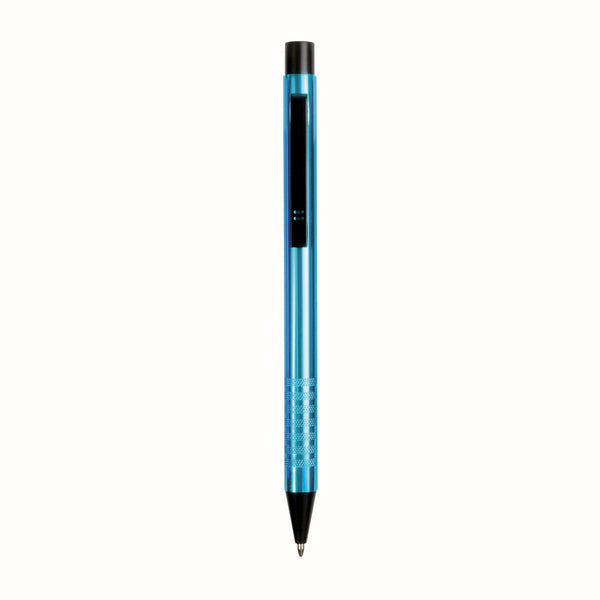 biro stampata in alluminio azzurra 01353651 VAR01