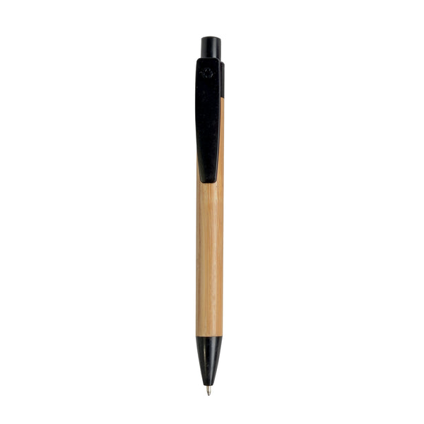 biro personalizzata in bambu nera 01353787 VAR03