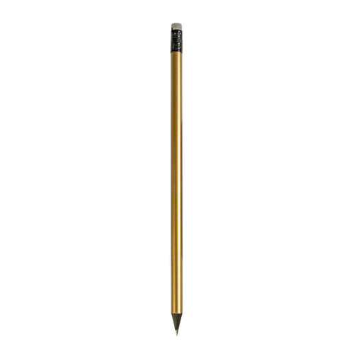 matita con logo in legno oro 01353872 VAR02