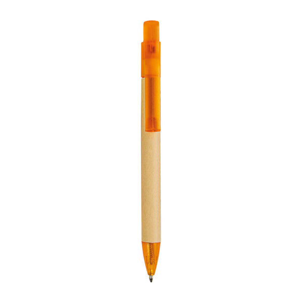 biro ecologica da personalizzare in plastica arancione 01353974 VAR03