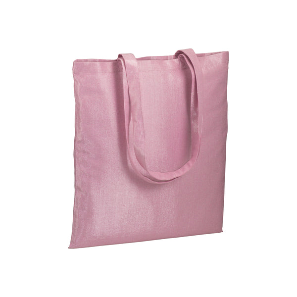 shopper da personalizzare in cotone rosa 01358921 VAR02