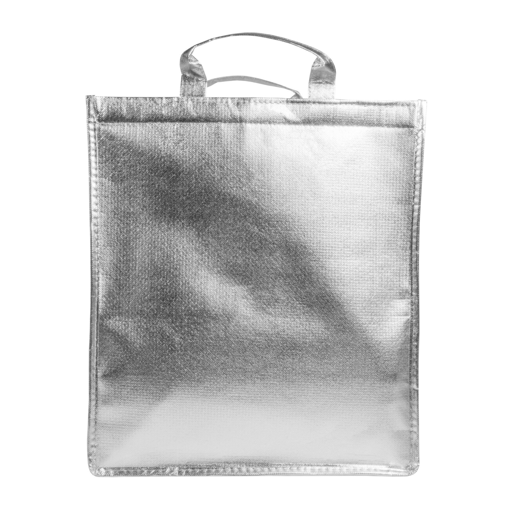 Carica l&#39;immagine nel visualizzatore di Gallery, borsa frigo da personalizzare in tnt argento 01359210 DET03
