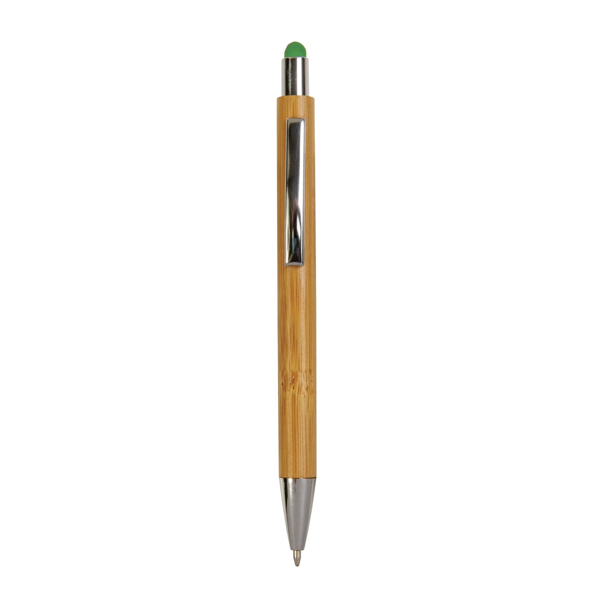 penna personalizzabile in bambu verde 01370668 VAR01