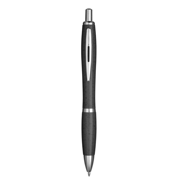 biro personalizzabile in paglia nera 01370872 VAR03