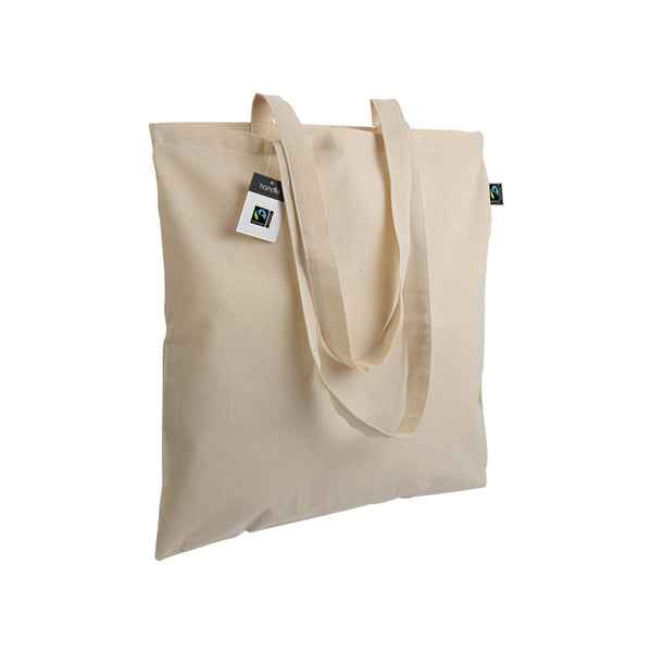 shopper bag stampata in cotone naturale 01375717 VAR01