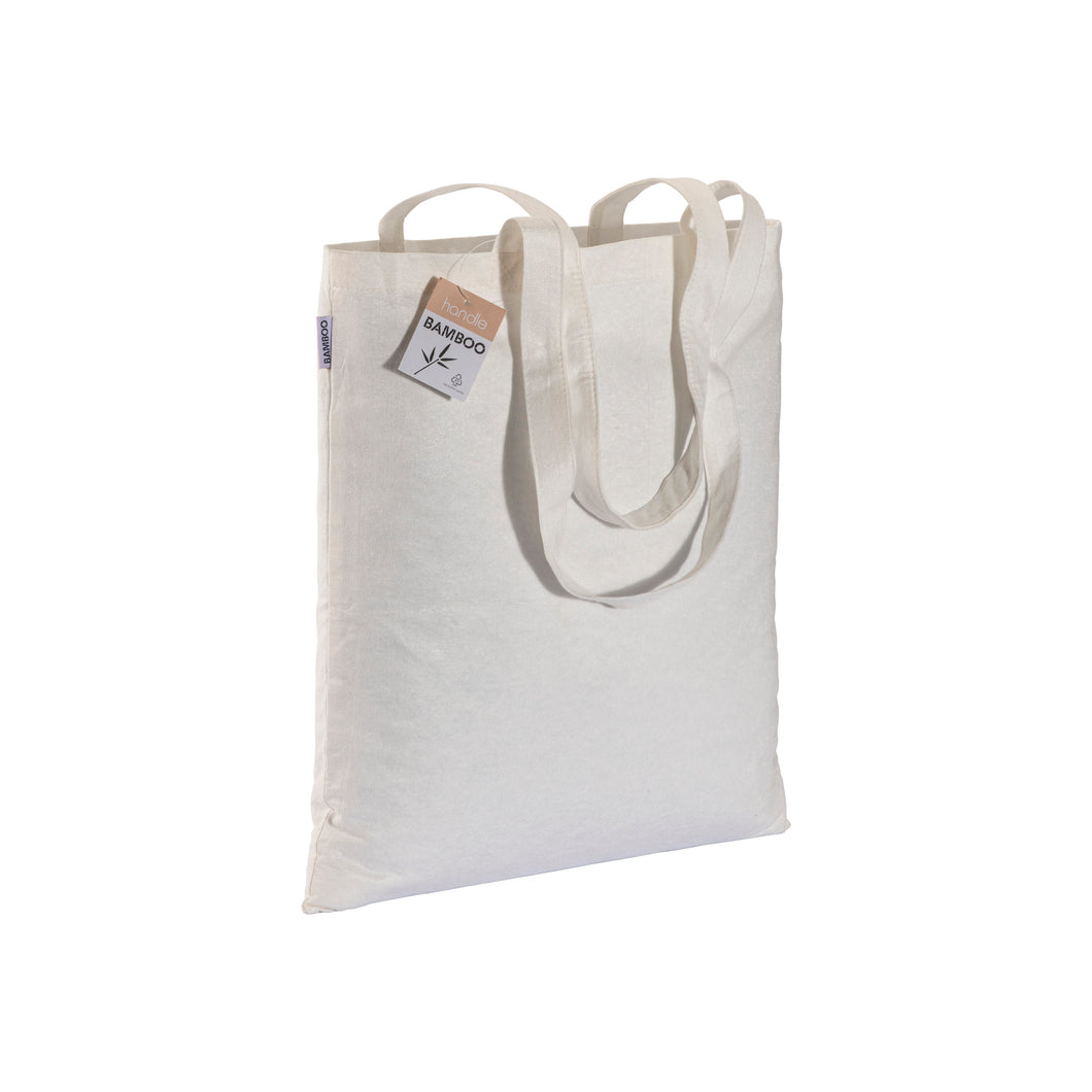borsa promozionale in bambu bianca 01375870 VAR01
