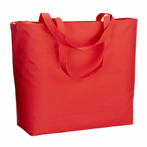 borsa mare personalizzata in poliestere rossa 01376244 VAR03