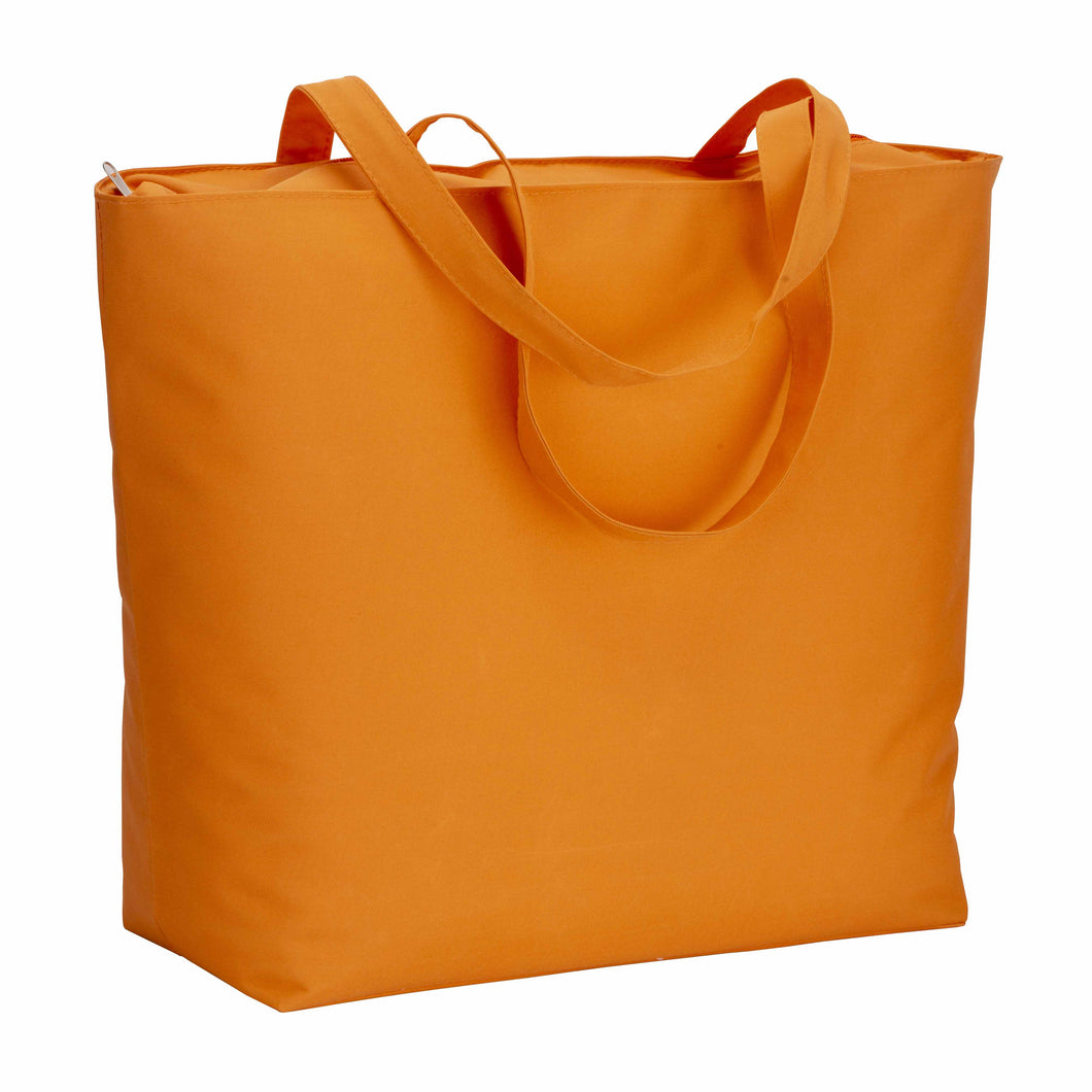 borsa mare promozionale in poliestere arancione 01376244 VAR06