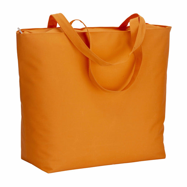 borsa mare promozionale in poliestere arancione 01376244 VAR06