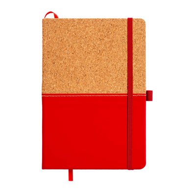 quaderno personalizzabile in sughero rosso 01381497 VAR03