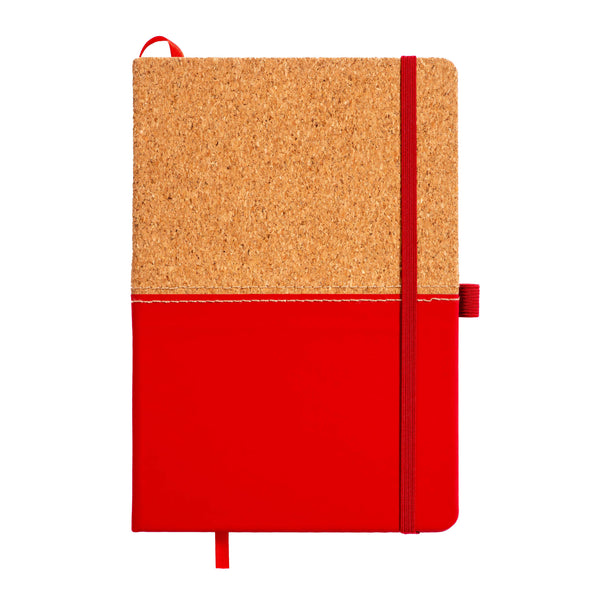 quaderno personalizzabile in sughero rosso 01381497 VAR03