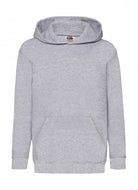 felpa con logo in cotone 123-grigia 062176017 VAR14