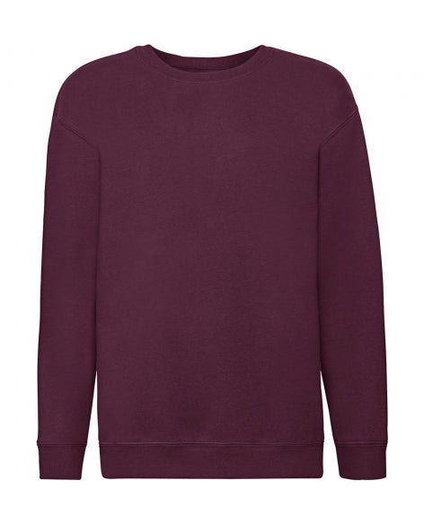 felpa con logo in cotone 448-bordeaux 062186217 VAR06