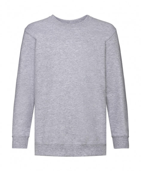 felpa con logo in cotone 123-grigia 062187917 VAR13