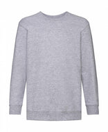 felpa con logo in cotone 123-grigia 062187917 VAR13