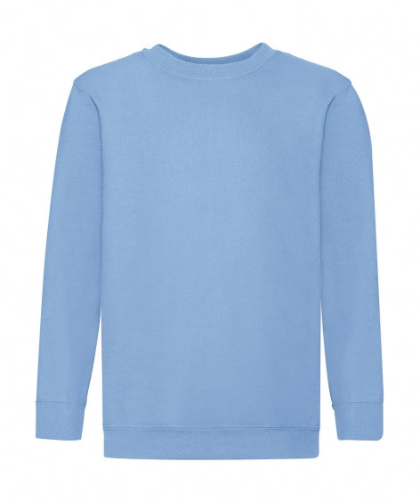 felpa stampata in cotone 320-azzurra 062187917 VAR01