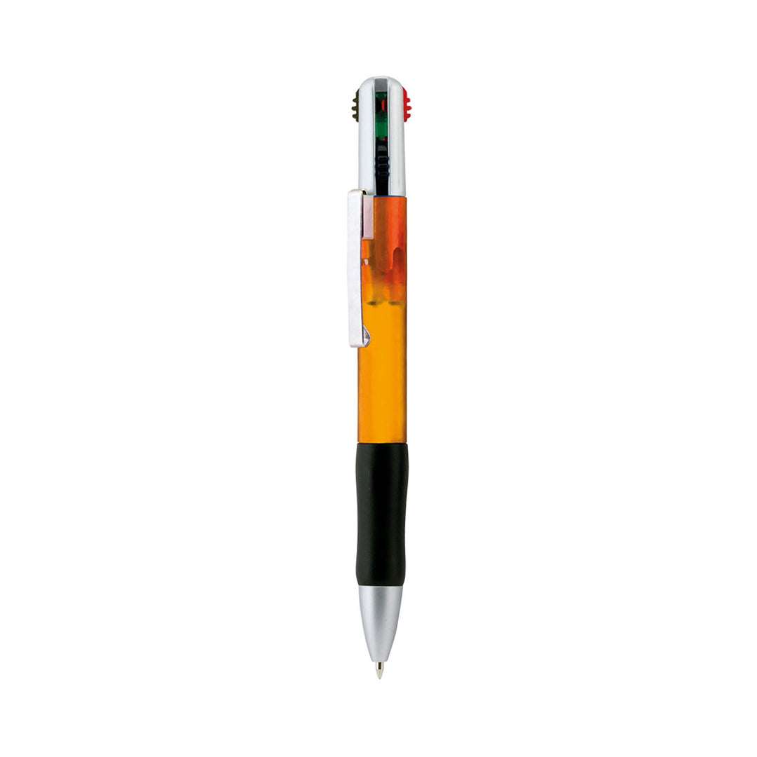 penna con logo in plastica arancione 0353227 VAR01