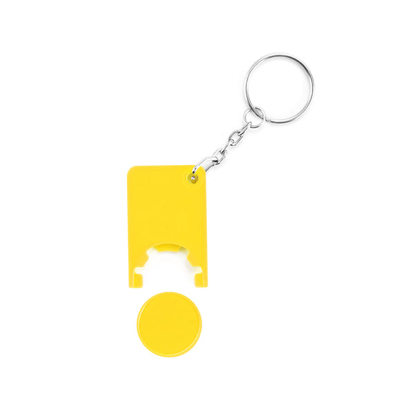 portachiavi personalizzabile in plastica giallo 0364107 VAR05