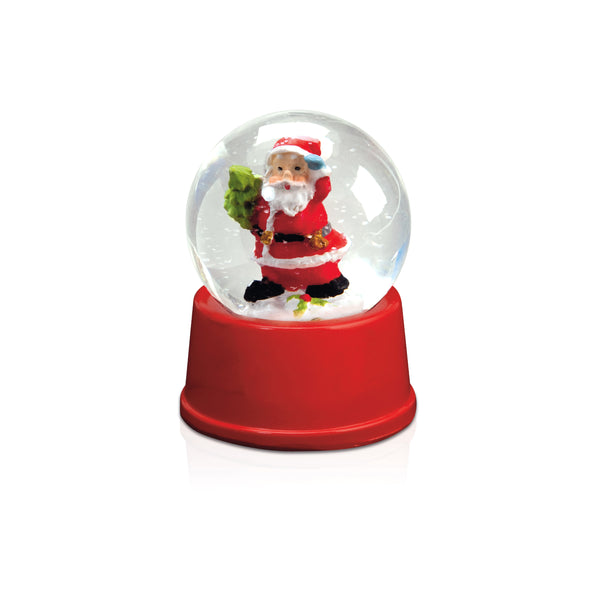 sfera natalizia con logo in vetro rossa 0364600 VAR01