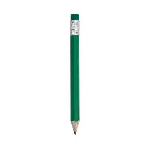 mini matita pubblicitaria in legno verde 0365450 VAR01
