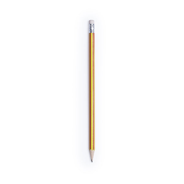 matita con logo in legno gialla 0365467 VAR06