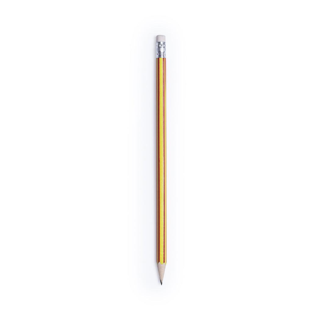 matita con logo in legno gialla 0365467 VAR06