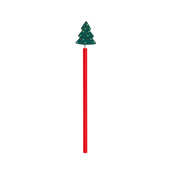 matita natalizia pubblicitaria in legno verde 0367864 VAR02