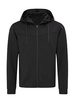 giacca stampata in poliestere 102-nera 062390285 VAR02