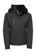giacca stampata in nylon 139-nera 062405500 VAR01