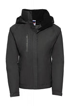 Carica l&#39;immagine nel visualizzatore di Gallery, giacca stampata in nylon 139-nera 062405500 VAR01
