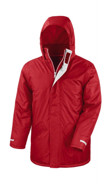 parka stampato in poliestere 400-rosso 062406061 VAR01