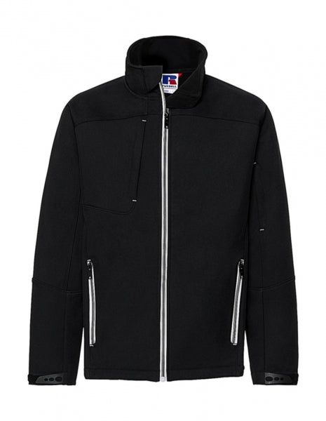 softshell stampato in poliestere 101-nero 062408900 VAR03