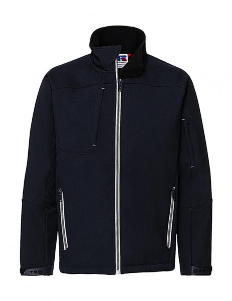 softshell stampato in poliestere 201-blu 062408900 VAR01