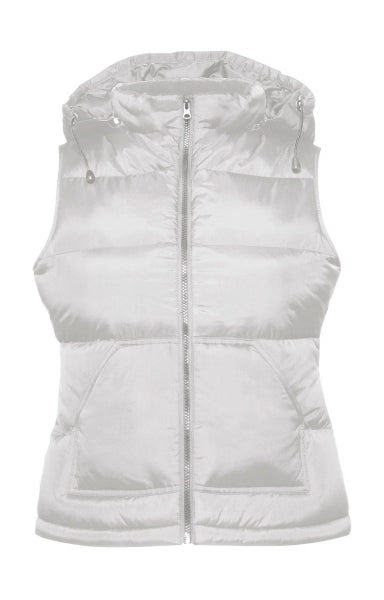gilet stampato in nylon 000-bianco 062414714 VAR01