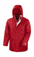 parka stampato in poliestere 400-rosso 062417961 VAR02