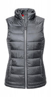 gilet stampato in poliestere 119-grigio 062424200 VAR01