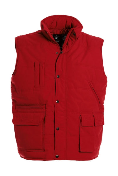 gilet stampato in poliestere 400-rosso 062426614 VAR01