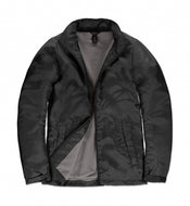 giacca con logo in poliestere 153-nera 062436814 VAR05