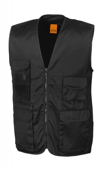 gilet stampato in poliestere 101-nero 062457061 VAR02