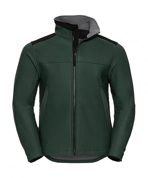 softshell con logo in poliestere 540-verde 062459900 VAR02