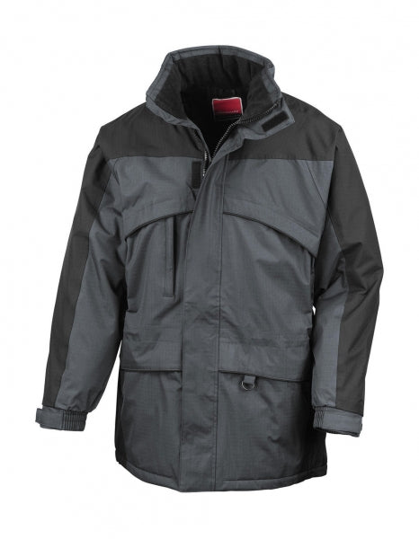 giacca stampata in poliestere 146-nera 062465561 VAR04