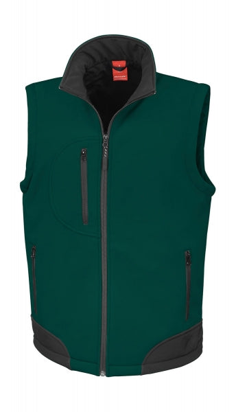 gilet con logo in poliestere 562-verde 062480861 VAR02