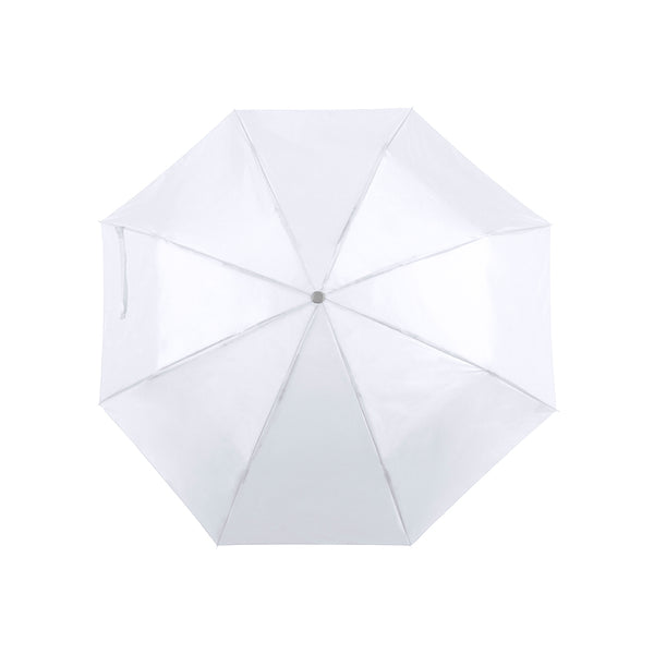 ombrello stampato in poliestere bianco 0379441 VAR03