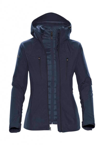 giacca con logo in poliestere 252-blu 062516306 VAR01