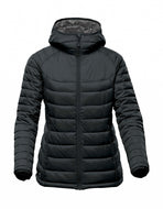 giacca stampata in nylon 149-nera 062521406 VAR02