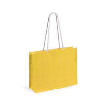 Carica l&#39;immagine nel visualizzatore di Gallery, borsa shopping promozionale in juta gialla 0383011 VAR04
