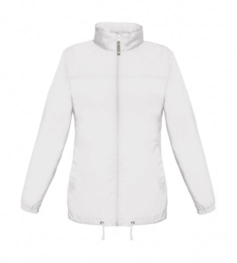 giacca con logo in nylon 000-bianca 062545614 VAR07
