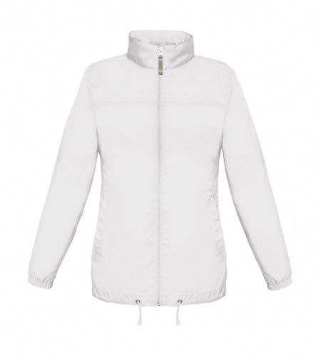 giacca con logo in nylon 000-bianca 062545614 VAR07
