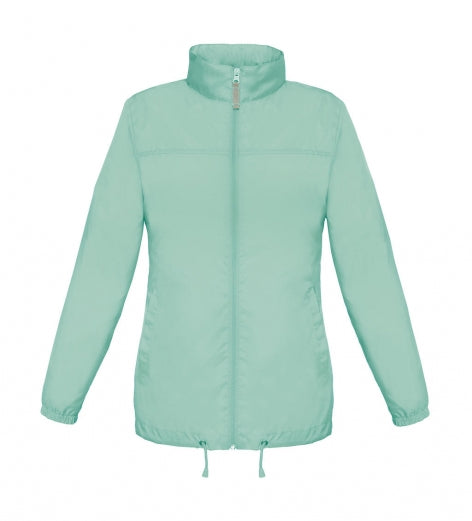 giacca con logo in nylon 538-verde 062545614 VAR06