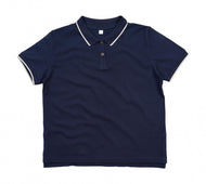 polo personalizzata in cotone 252-blu 062552516 VAR01